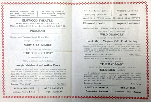 Theatre Program Example