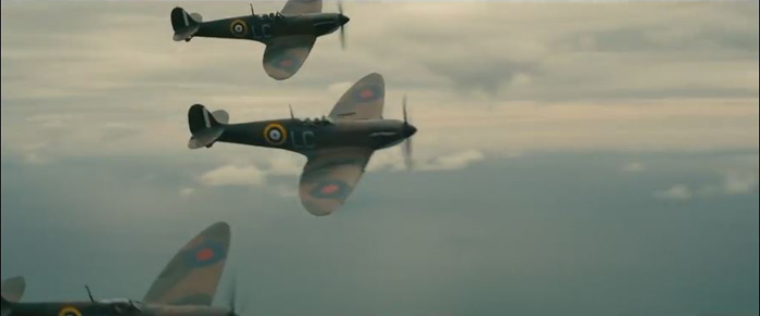 Dunkirk, Spitfires with red dots