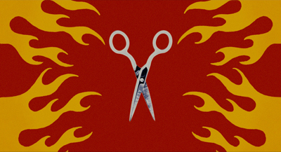 Flaming scissors 400
