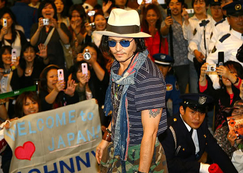 Johnny Depp in Japan