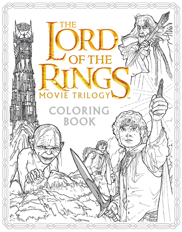 Lord of the Rings coloring book 2016
