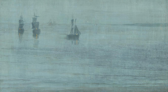 Whistler 'The Solent' 1866 Gilcrease Museum